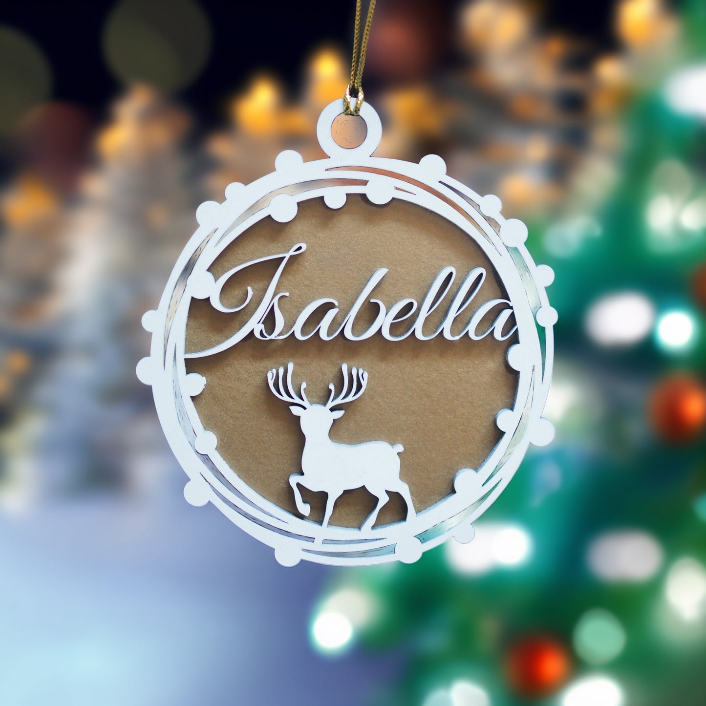 Personalized Christmas Ornaments with Names - Christmas Tree Decorations and Holiday Gifts for Kids, Adults, and Families