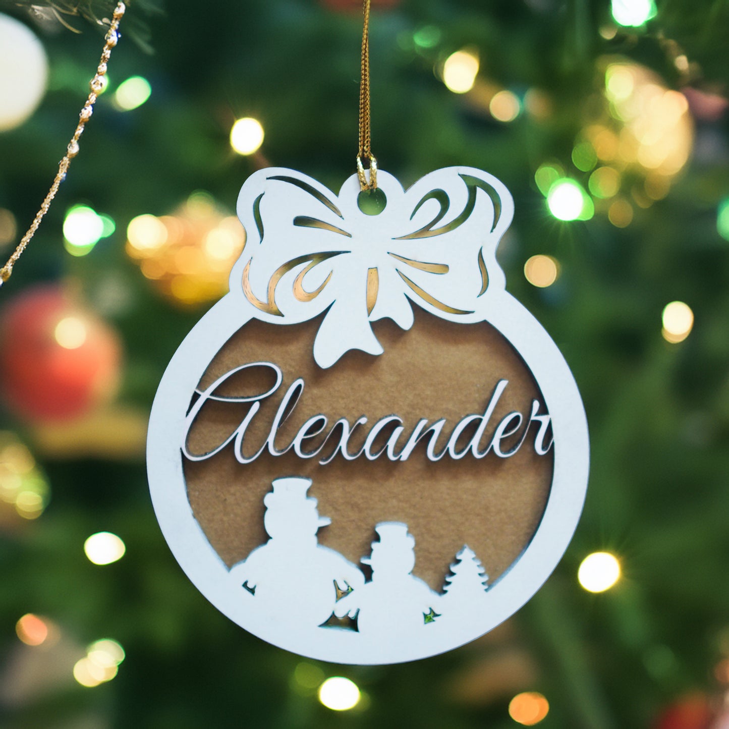 Personalized Christmas Ornaments with Names - Christmas Tree Decorations and Holiday Gifts for Kids, Adults, and Families