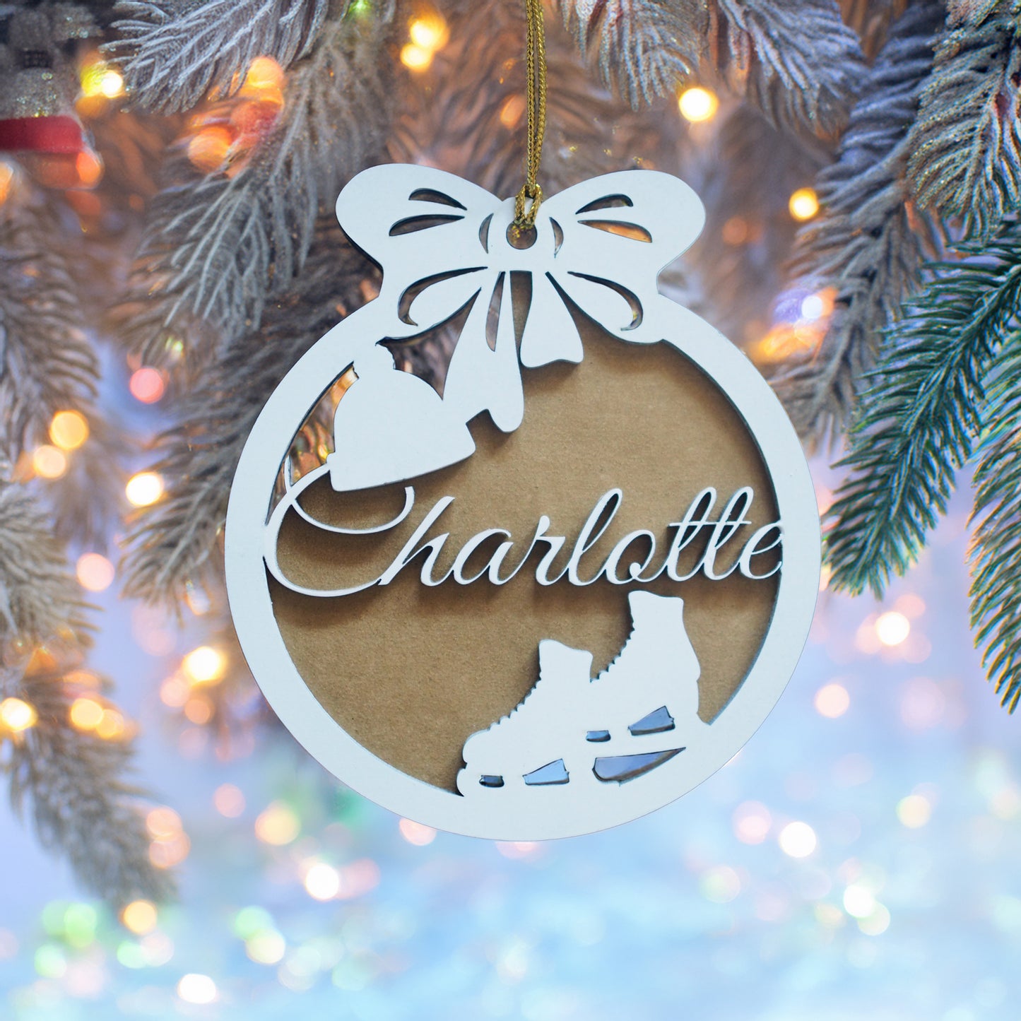 Personalized Christmas Ornaments with Names - Christmas Tree Decorations and Holiday Gifts for Kids, Adults, and Families